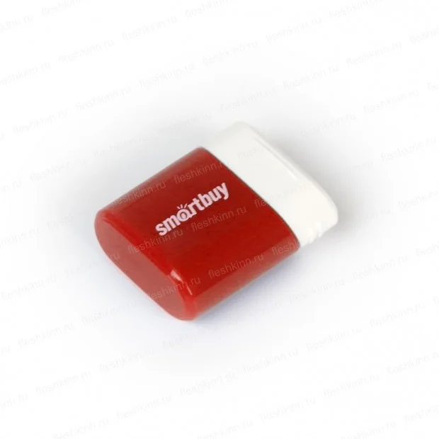 Флешка USB Smartbuy LARA Red (SB64GBLARA-R), 64Gb, USB 2.0, R/W 15/5, красный/белый