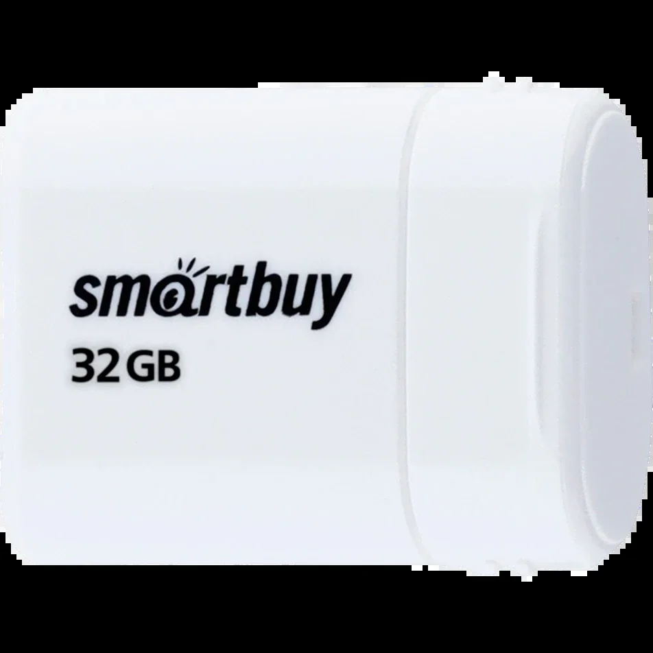 Флешка USB Smartbuy LARA White (SB32GbLARA-W), 32Gb, USB 2.0, R/W 15/5, белый