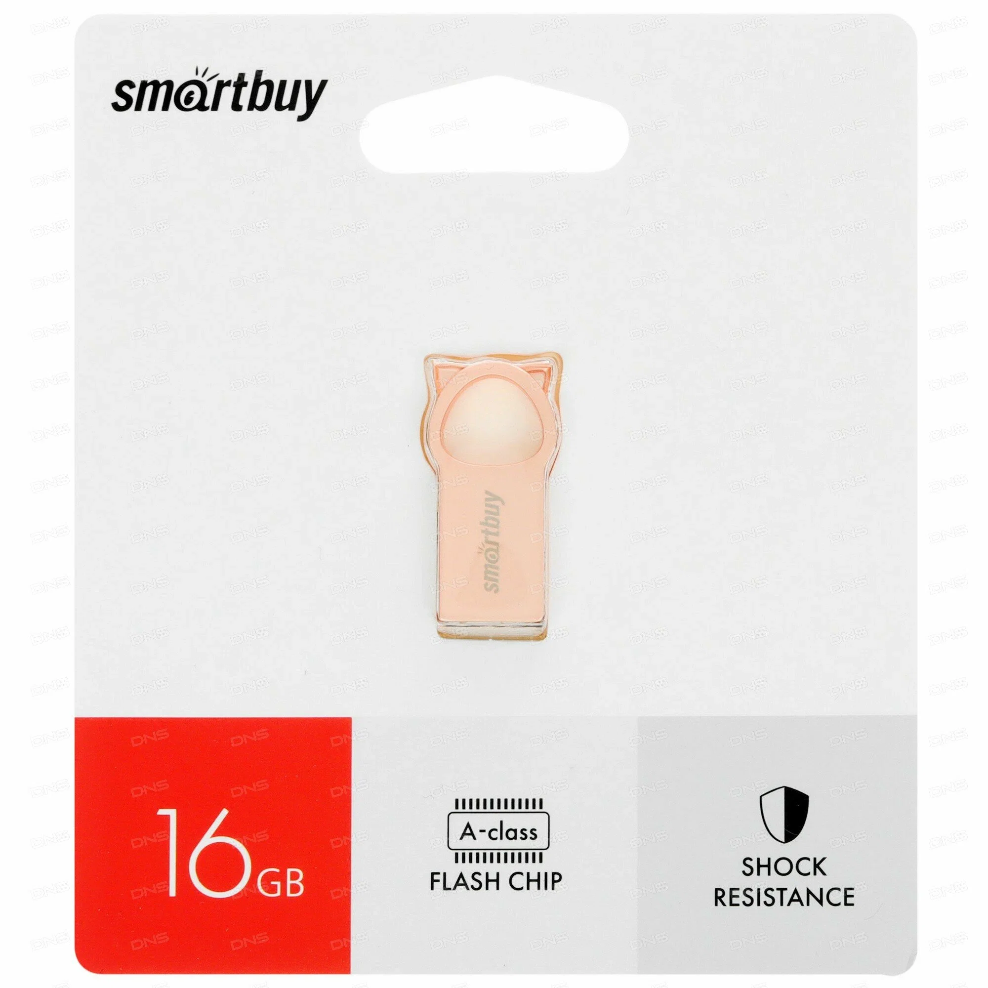 Флешка USB Smartbuy MC5 Metal Kitty (SB016GbMC5), 16Gb, USB 2.0, R/W 20/10, розовый