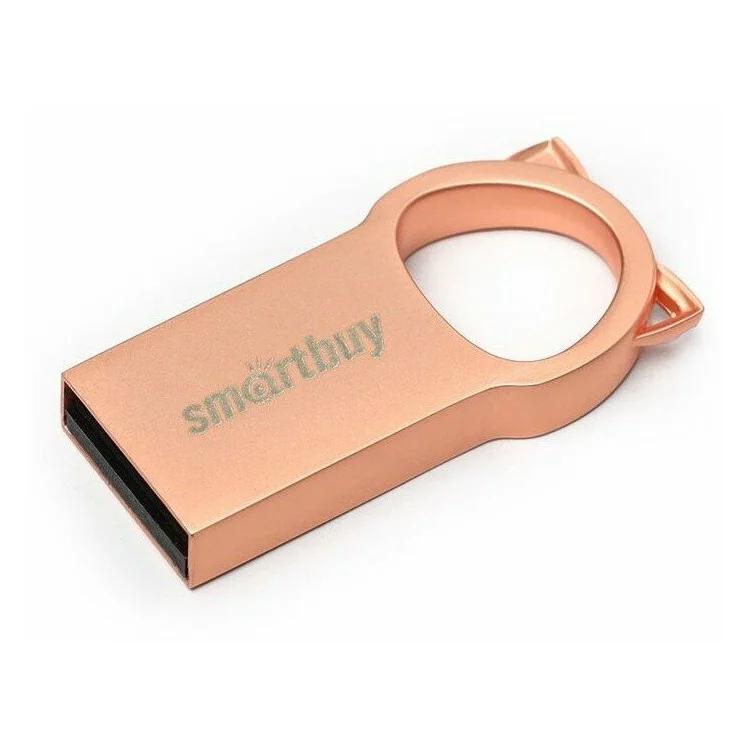Флешка USB Smartbuy MC5 Metal Kitty (SB064GbMC5), 64Gb, USB 2.0, R/W 20/10, розовый