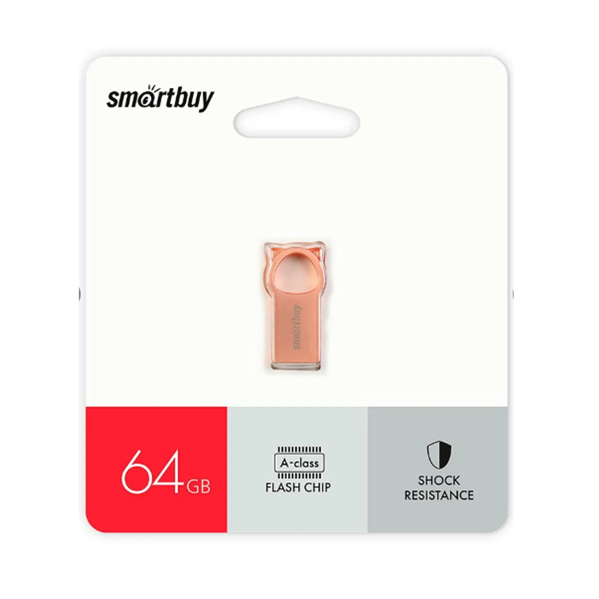 Флешка USB Smartbuy MC5 Metal Kitty (SB064GbMC5), 64Gb, USB 2.0, R/W 20/10, розовый