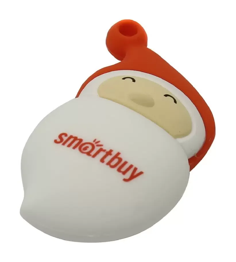 Флешка USB SmartBuy NY series Santa-A (SB16GBSantaA), 16Gb, USB 2.0, R/W 25/15, красный/белый