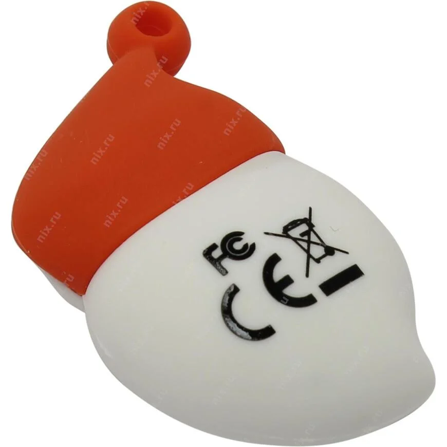 Флешка USB SmartBuy NY series Santa-A (SB16GBSantaA), 16Gb, USB 2.0, R/W 25/15, красный/белый