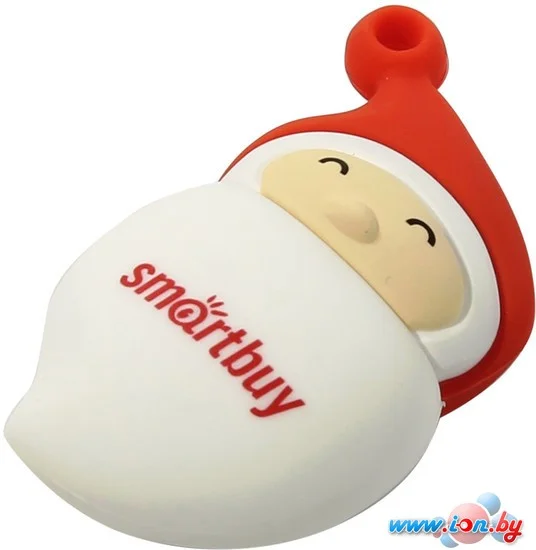 Флешка USB SmartBuy NY series Santa-A (SB8GBSantaA), 8Gb, USB 2.0, R/W 15/5, красный/белый