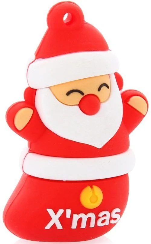Флешка USB SmartBuy NY series Santa-A (SB8GBSantaA), 8Gb, USB 2.0, R/W 15/5, красный/белый