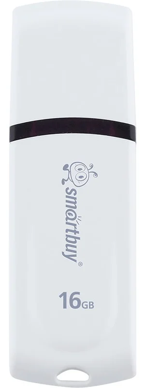 Флешка USB Smartbuy Paean white (SB64GBPN-W), 64Gb, USB 2.0, R/W 25/15, белый