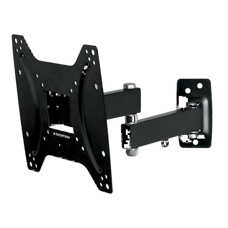 Кронштейн под LCD Kromax OPTIMA-204 black (15"-42", 25кг, нак 5-12, повор 90, до 200х200) 8шт/уп