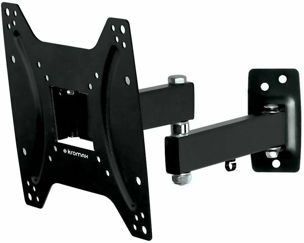 Кронштейн под LCD Kromax OPTIMA-204 black (15"-42", 25кг, нак 5-12, повор 90, до 200х200) 8шт/уп