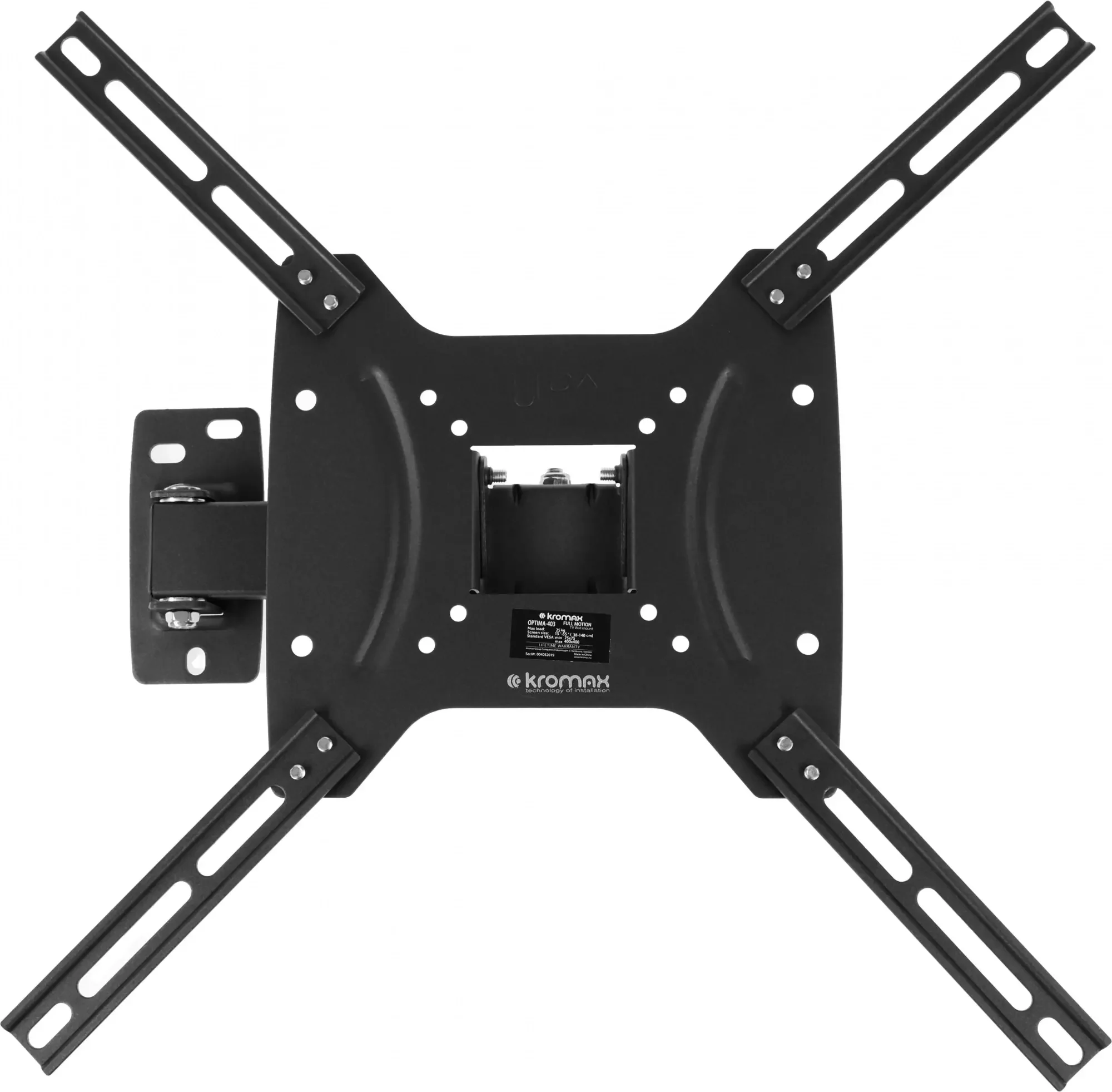 Кронштейн под LCD Kromax OPTIMA-403 black (15"-55", 25 кг)