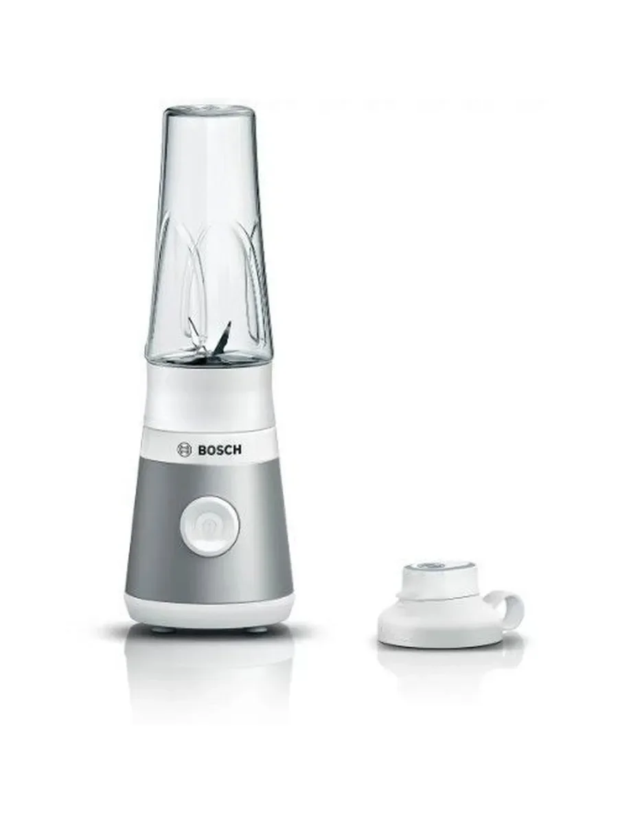 Блендер стационарный Bosch MMB2111T, серебристый 450Вт, кувшин 0,6л