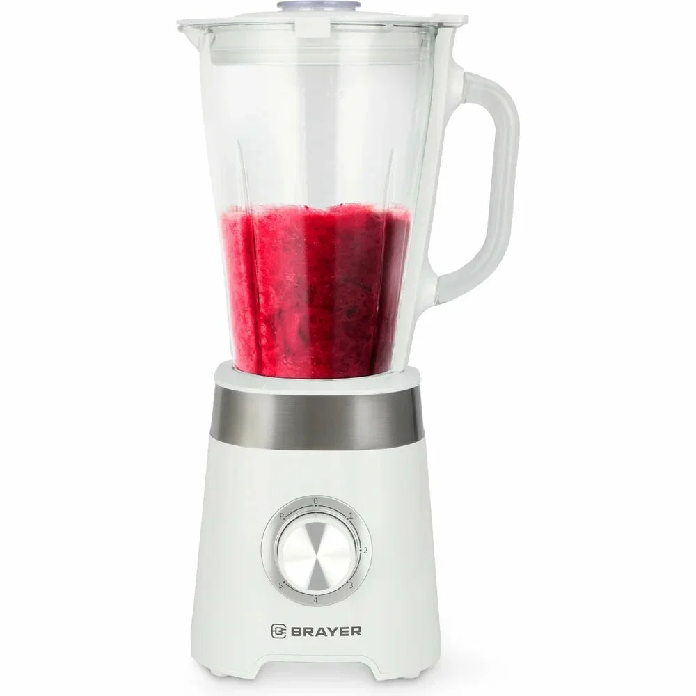 Блендер стационарный BRAYER BR1206, 800 Вт, стекл., 1,75 л, 4 нож. из нерж.стал, колка льда