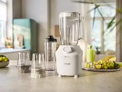 Блендер стационарный Philips HR2041/00, белый 450Вт, кувшин 1л