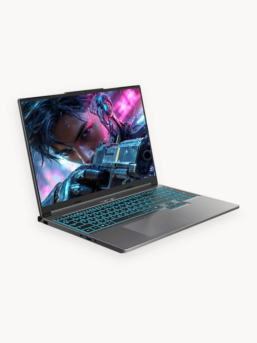 Ноутбук Maibenben X16C-R72555 16" WUXGA IPS 165Hz, AMD R7 H 255, 16Gb, 512Gb SSD, NVidia RTX5050 8Gb, Linux, серый (X16C