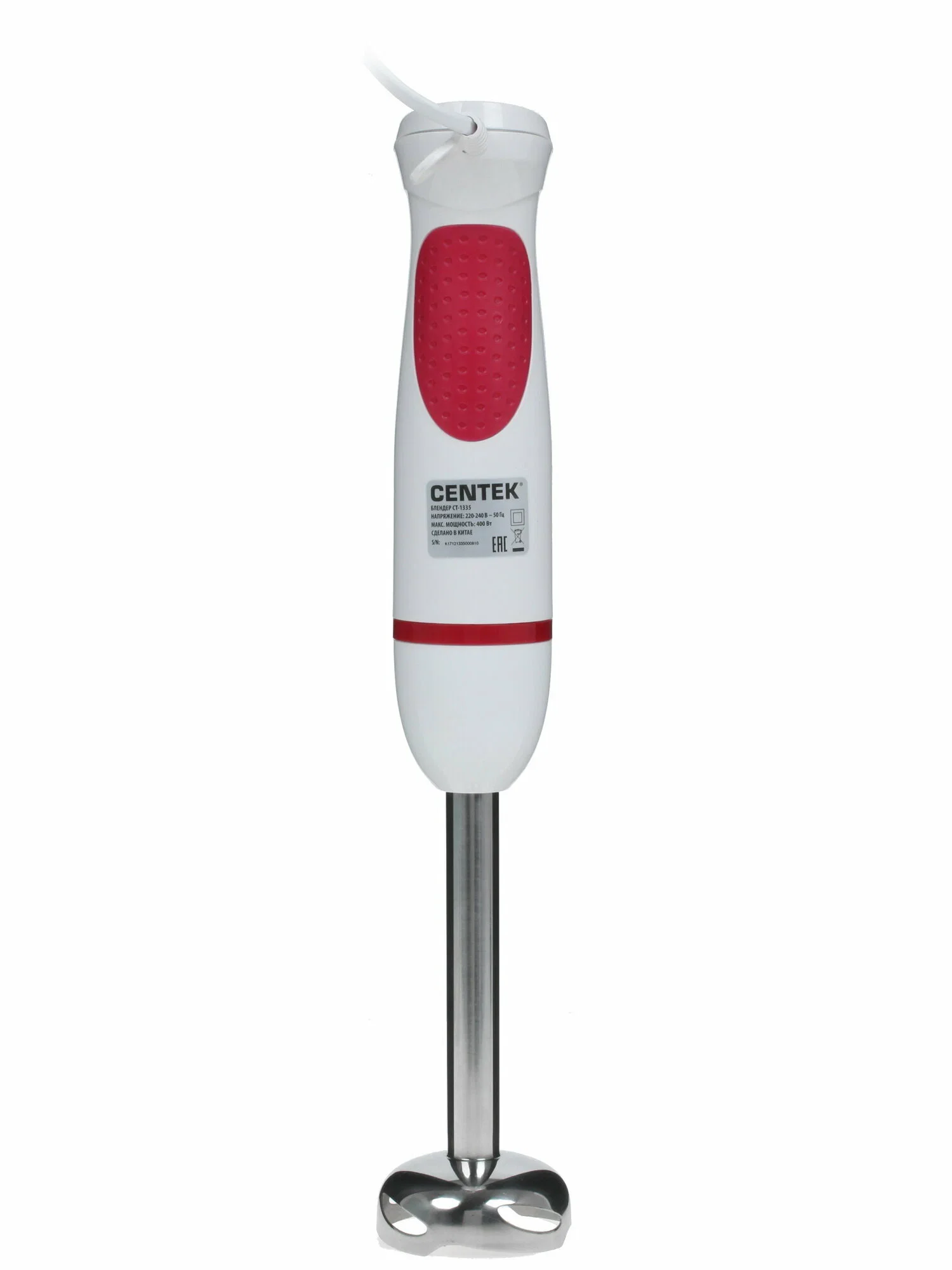 Блендер Centek CT-1335 белый/красный