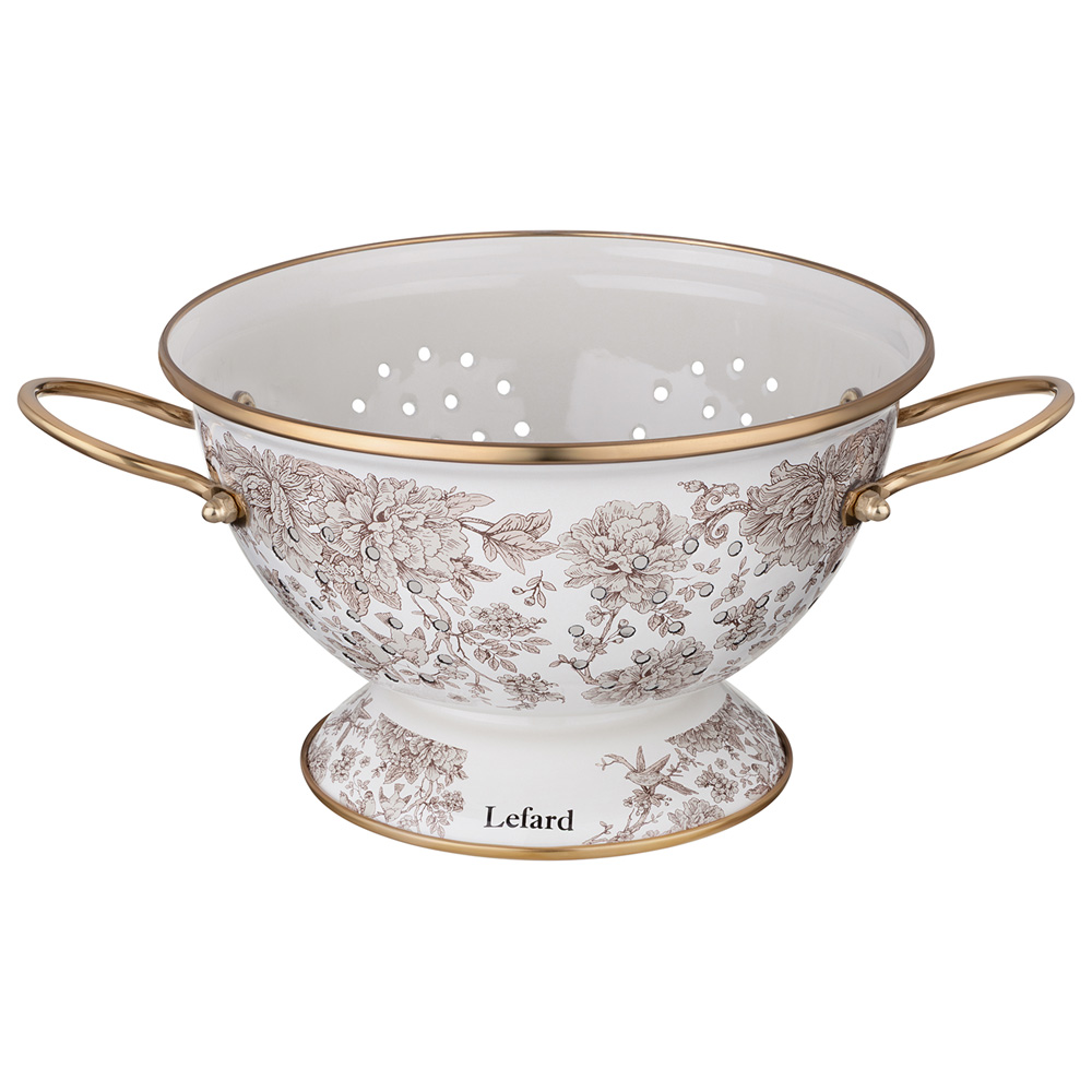 ДУРШЛАГ LEFARD ЭМАЛИРОВАННЫЙ, СЕРИЯ ROYAL GARDEN 22*13СМ