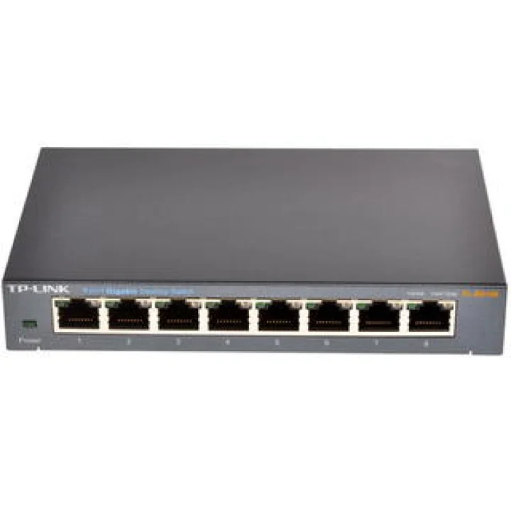 Коммутатор TP-Link SMB TL-SG108 8-port Desktop Gigabit Switch, 8 10/100/1000M RJ45 ports,metal case