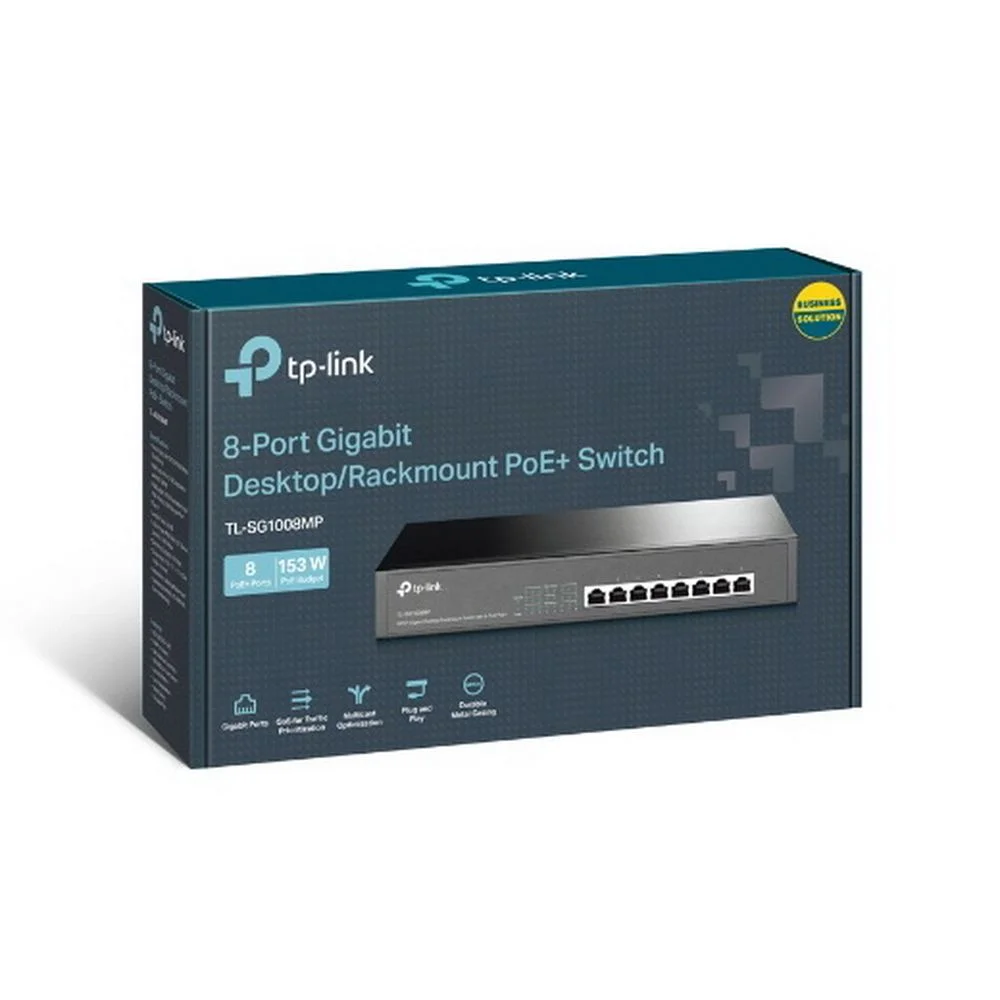 Коммутатор TP-Link TL-SG1008MP 8-портовый настольный/монтируемый в стойку гигабитный коммутатор с 8 портами PoE+