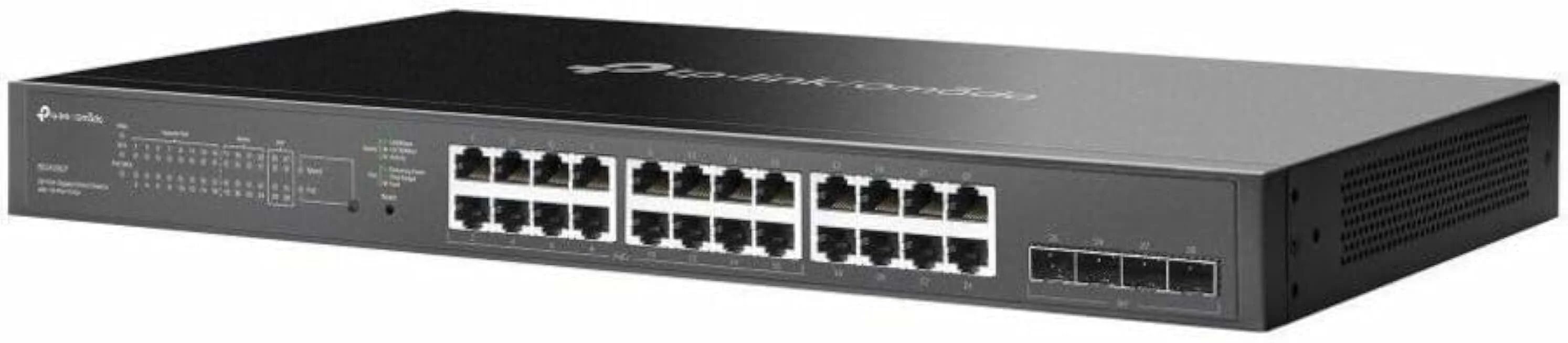 Коммутатор TP-Link TL-SG2428P JetStream гигабитный Smart коммутатор на 24 порта PoE+ и 4 SFP-слота SMB