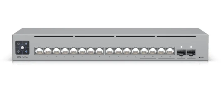 Коммутатор Ubiquiti Networking interface, (12) GbE RJ45 ports (4) 1/2.5 GbE RJ45 ports (2) 10G SFP+ ports; Total non-blocking throughput, 42 Gbps; Swi