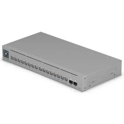 Коммутатор Ubiquiti UniFi Switch Pro Max 16 PoE PoE-коммутатор в стойку, 4х 2.5G RJ45, 12х 1G RJ45, 2х 10G SFP+, раздача 180 Вт