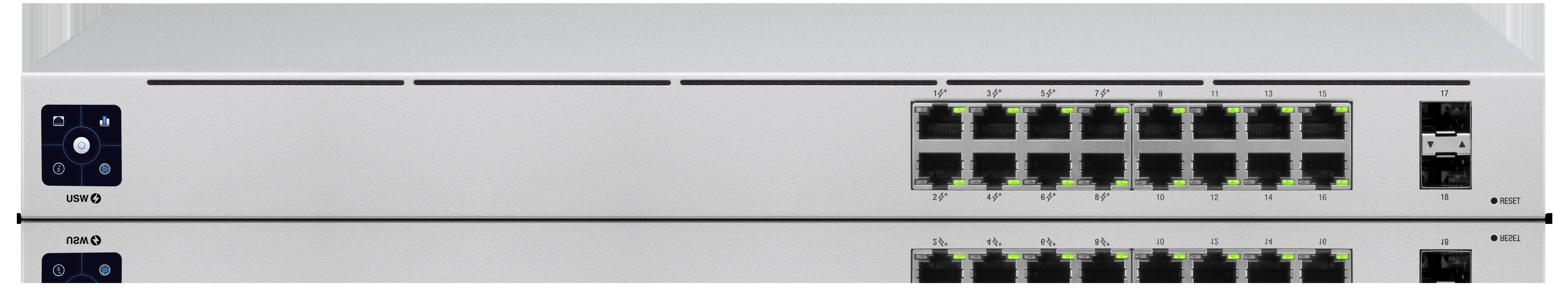 Коммутатор Ubiquiti UniFi USW-16-POE 2SFP 8PoE+ 42W управляемый