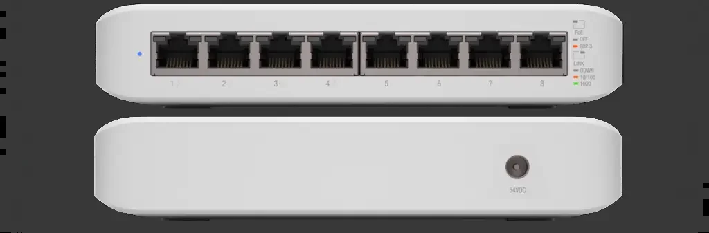 Коммутатор Ubiquiti USW-LITE-8-POE 8POE 1000M POE