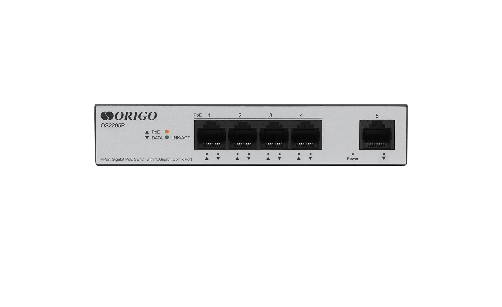 Коммутатор Unmanaged Switch 4x1000Base-T PoE, 1x1000Base-T, PoE Budget 60W, Long-range PoE up to 250m, metal case