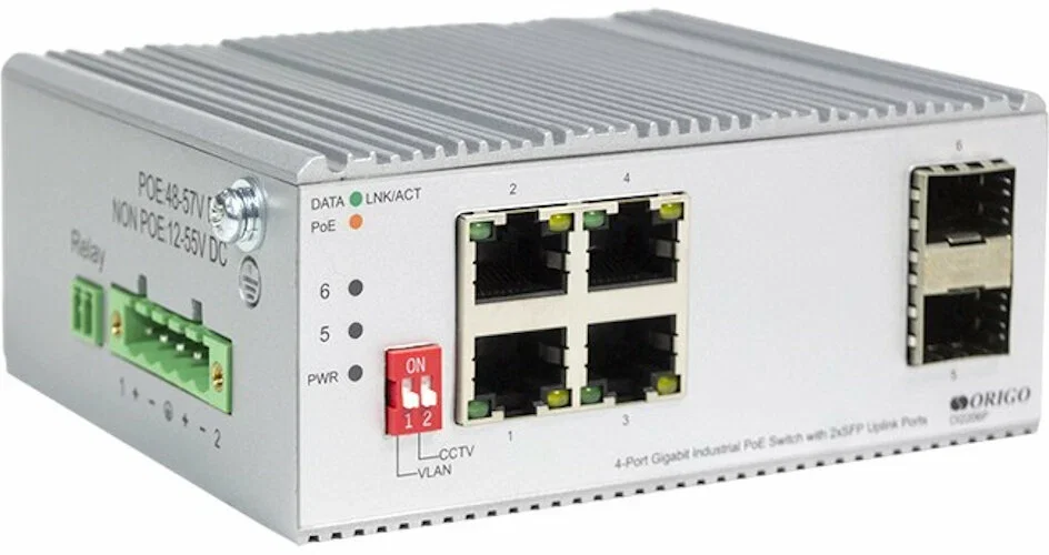 Коммутатор Unmanaged Switch 4x1000Base-T PoE, 1x1000Base-T, PoE Budget 60W, Long-range PoE up to 250m, metal case