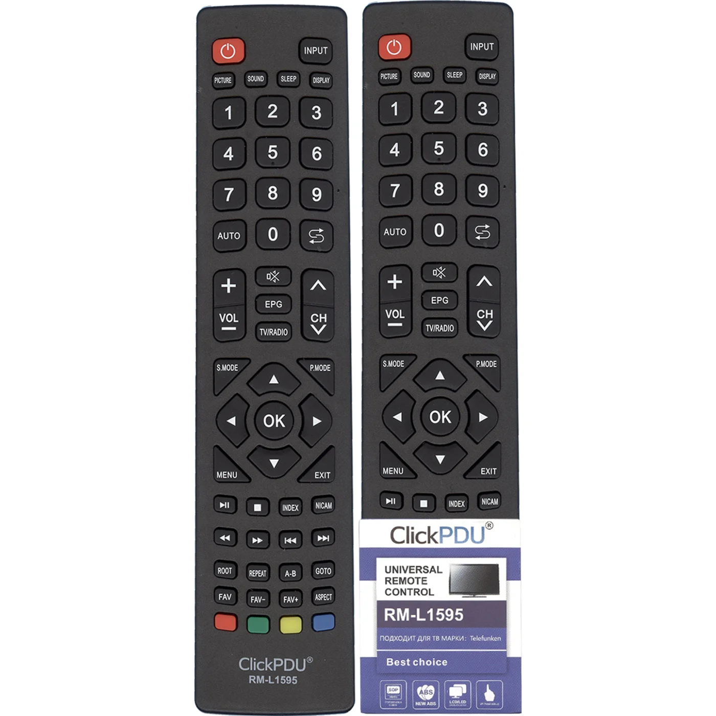Универсальный пульт ClickPDU для TELEFUNKEN RM-L1595