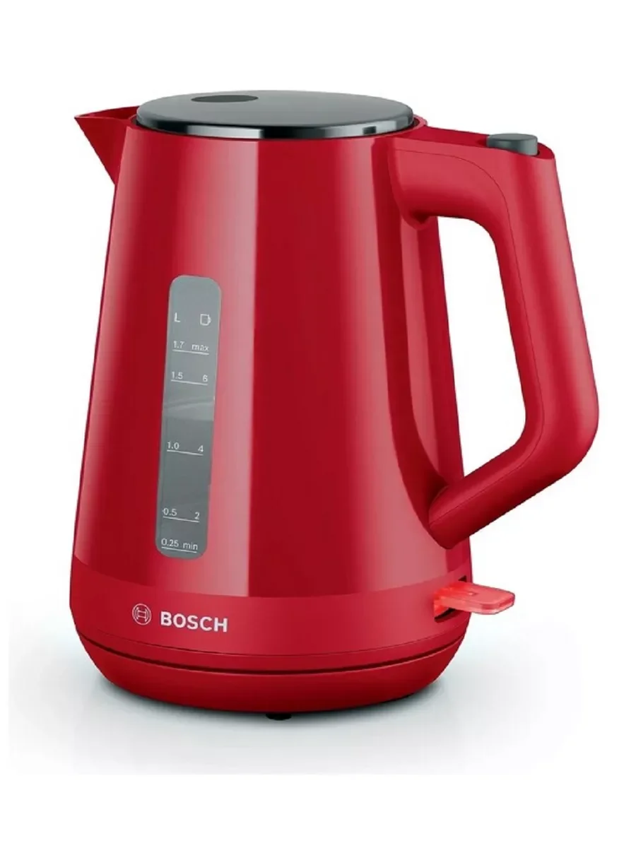 Чайник электрический Bosch TWK 1M124 1.7 л, 2400 Вт, красный