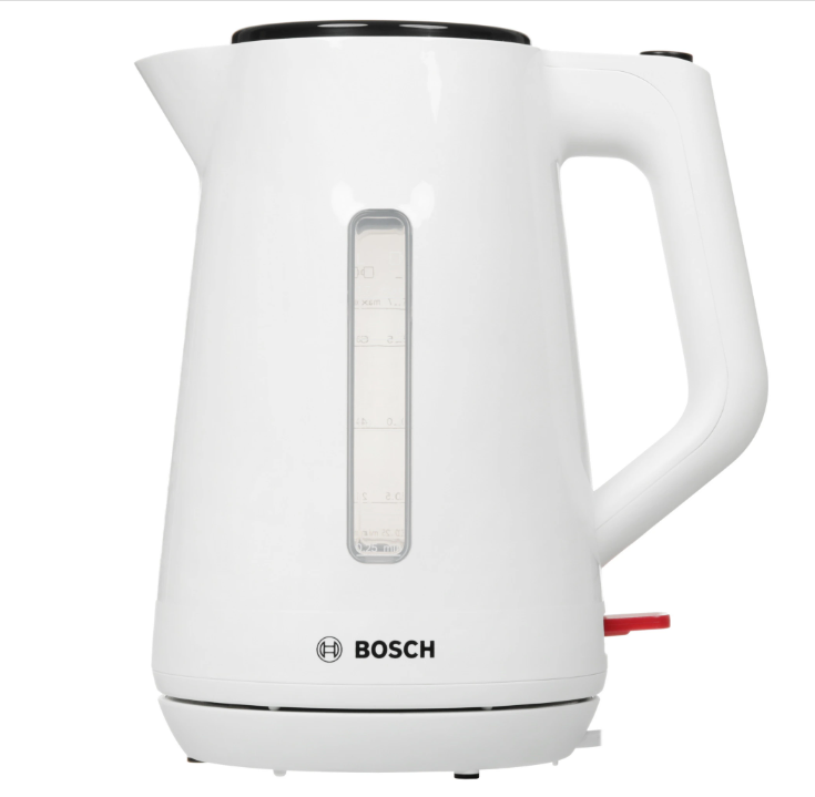 Чайник электрический Bosch TWK1M121 1.7 л, 2400 Вт, белый корпус: пластик