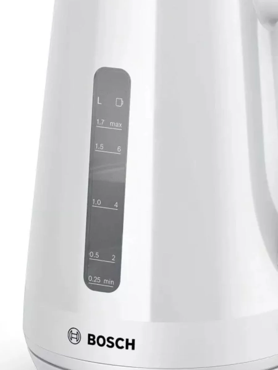 Чайник электрический Bosch TWK1M121 1.7 л, 2400 Вт, белый корпус: пластик