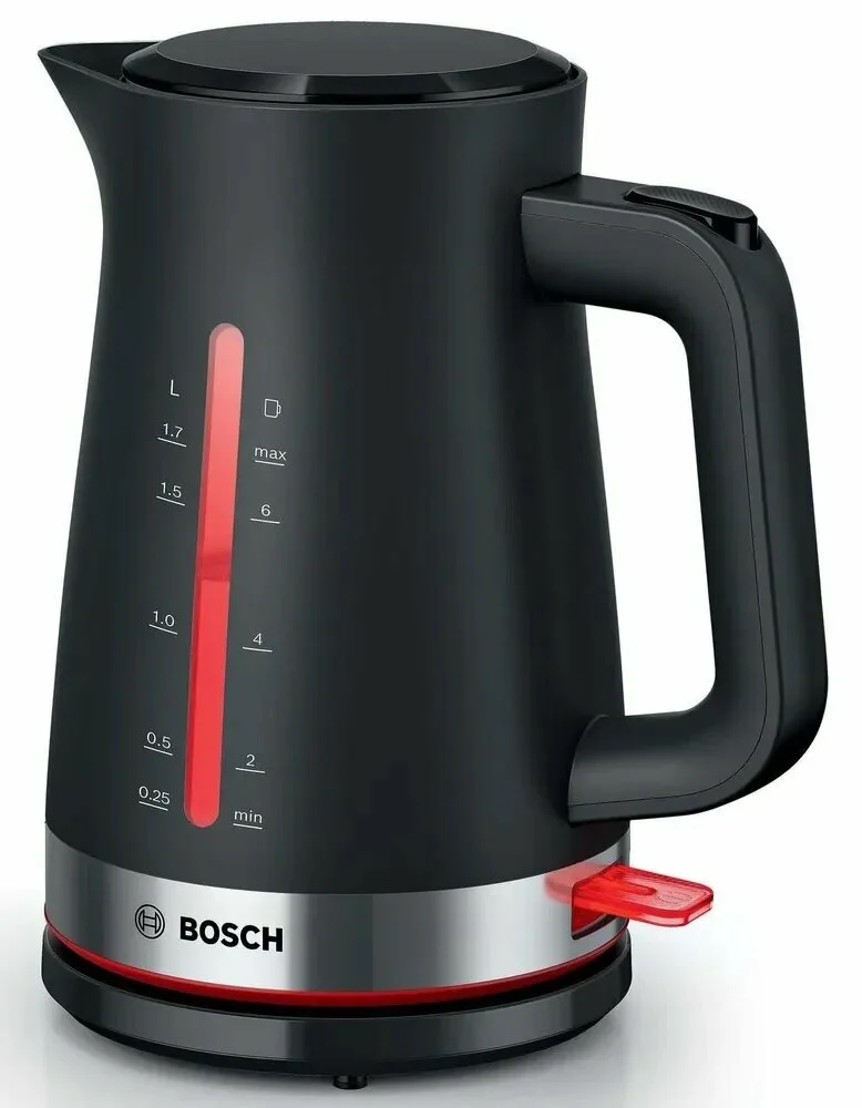 Чайник электрический Bosch TWK4M223 1.7 л, черный корпус: пластик