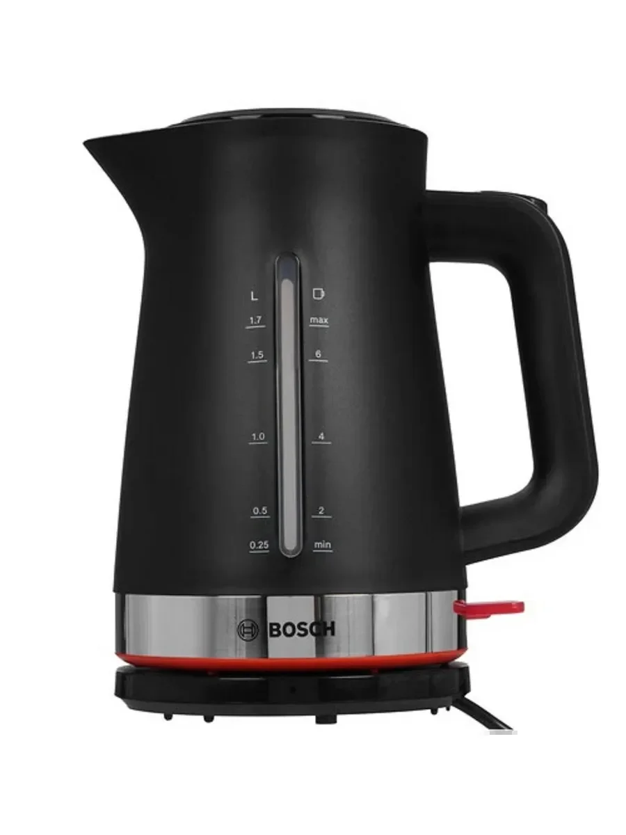 Чайник электрический Bosch TWK4M223 1.7 л, черный корпус: пластик