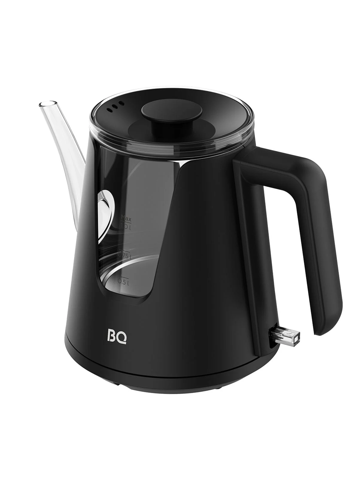 Чайник электрический BQ KT0046DW черный, 2200 Вт, 1л