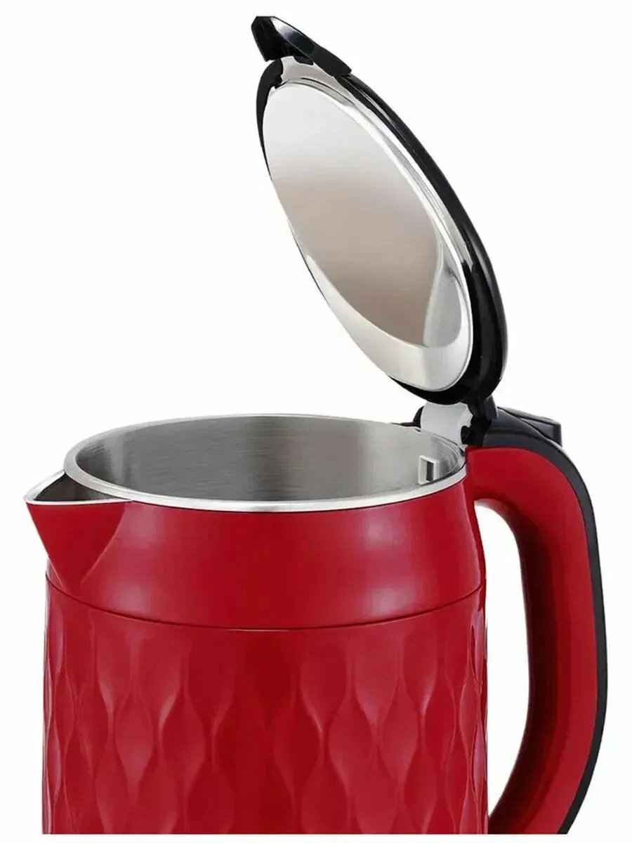 Чайник электрический BQ KT1715P Red-Black. Мощность:1800 Вт, Объем 1.7 л
