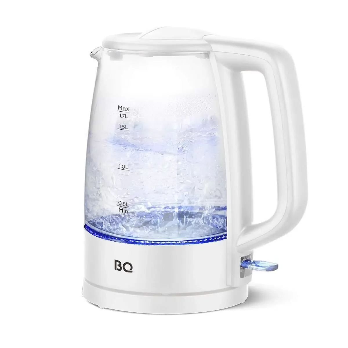 Чайник электрический BQ KT1839G белый. Мощность: 2200 Вт, объем: 1.7 л