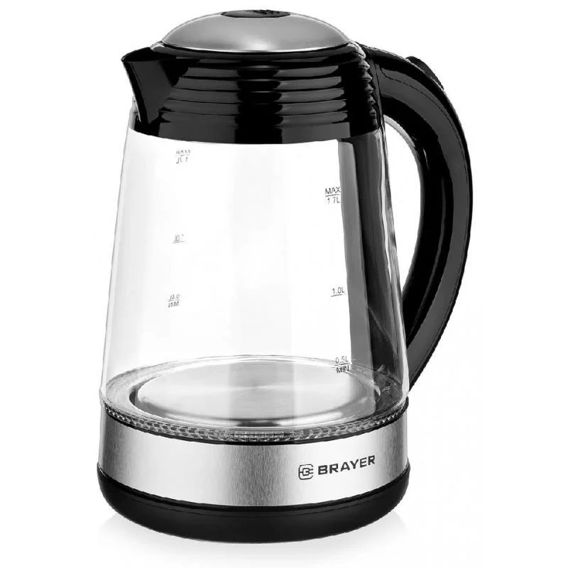 Чайник электрический BRAYER BR1012BK, 2200 Вт, 1.7 л