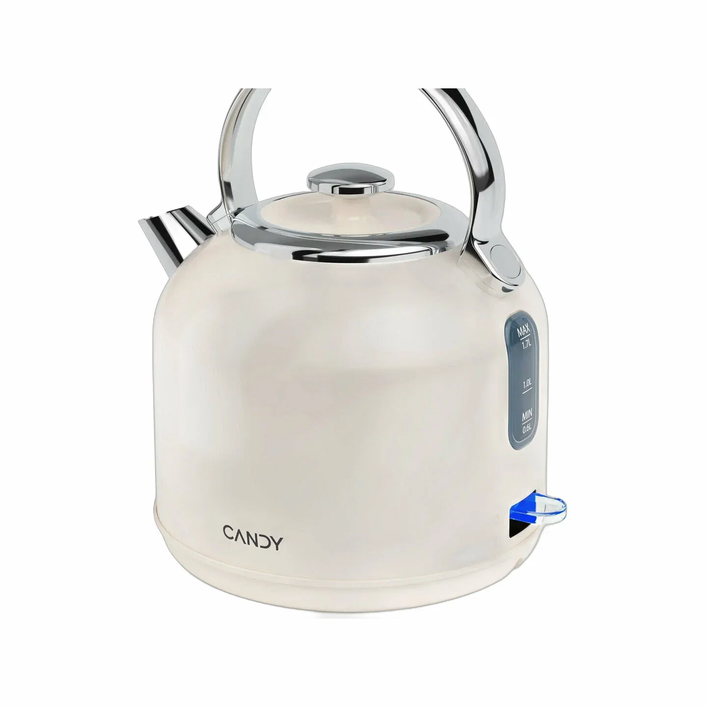 Чайник электрический Candy CK-205 1.7л. 2200Вт слоновая кость корпус: нерж.сталь