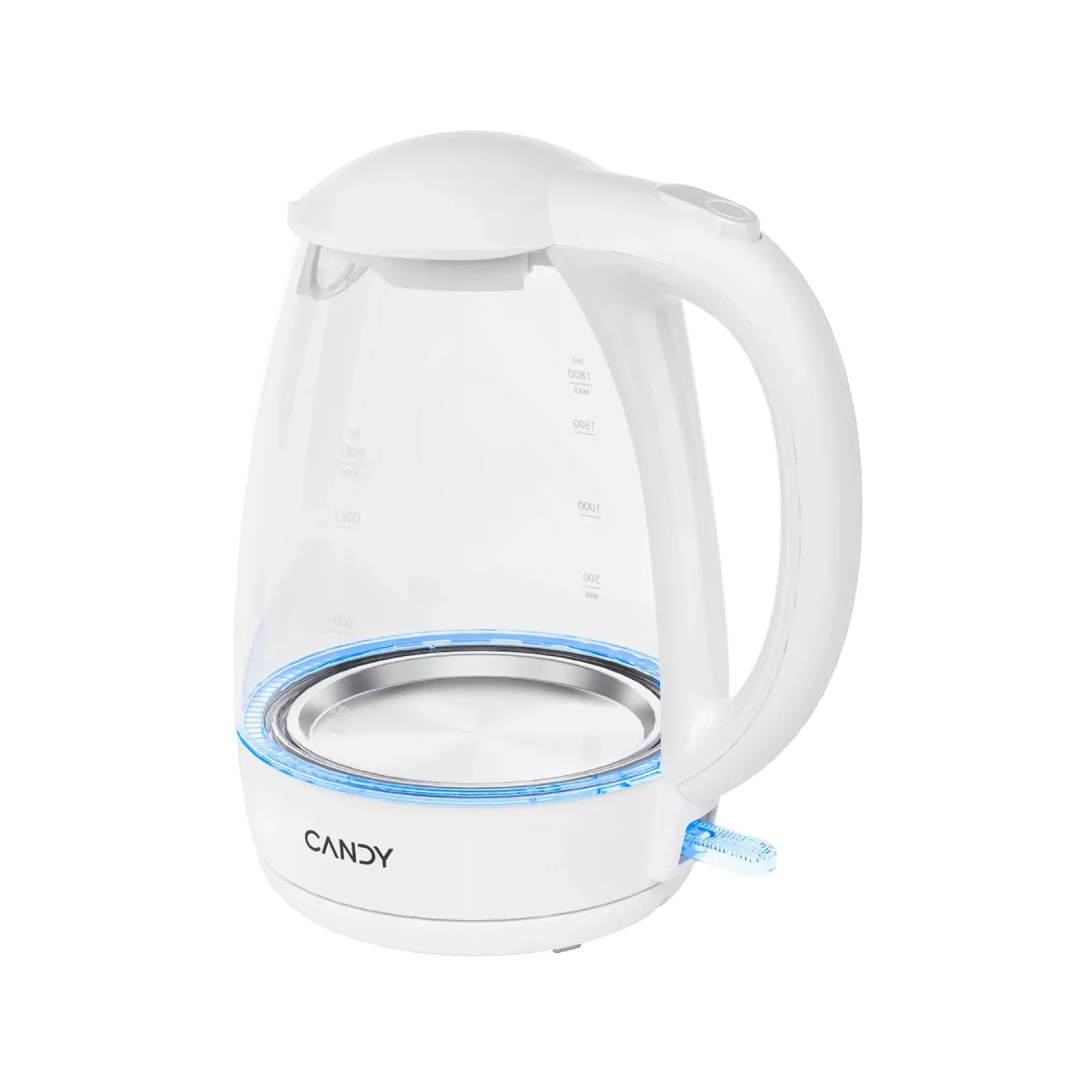 Чайник электрический Candy CK-300 1.8л. 2200Вт белый корпус: Металл/стекло/пластик
