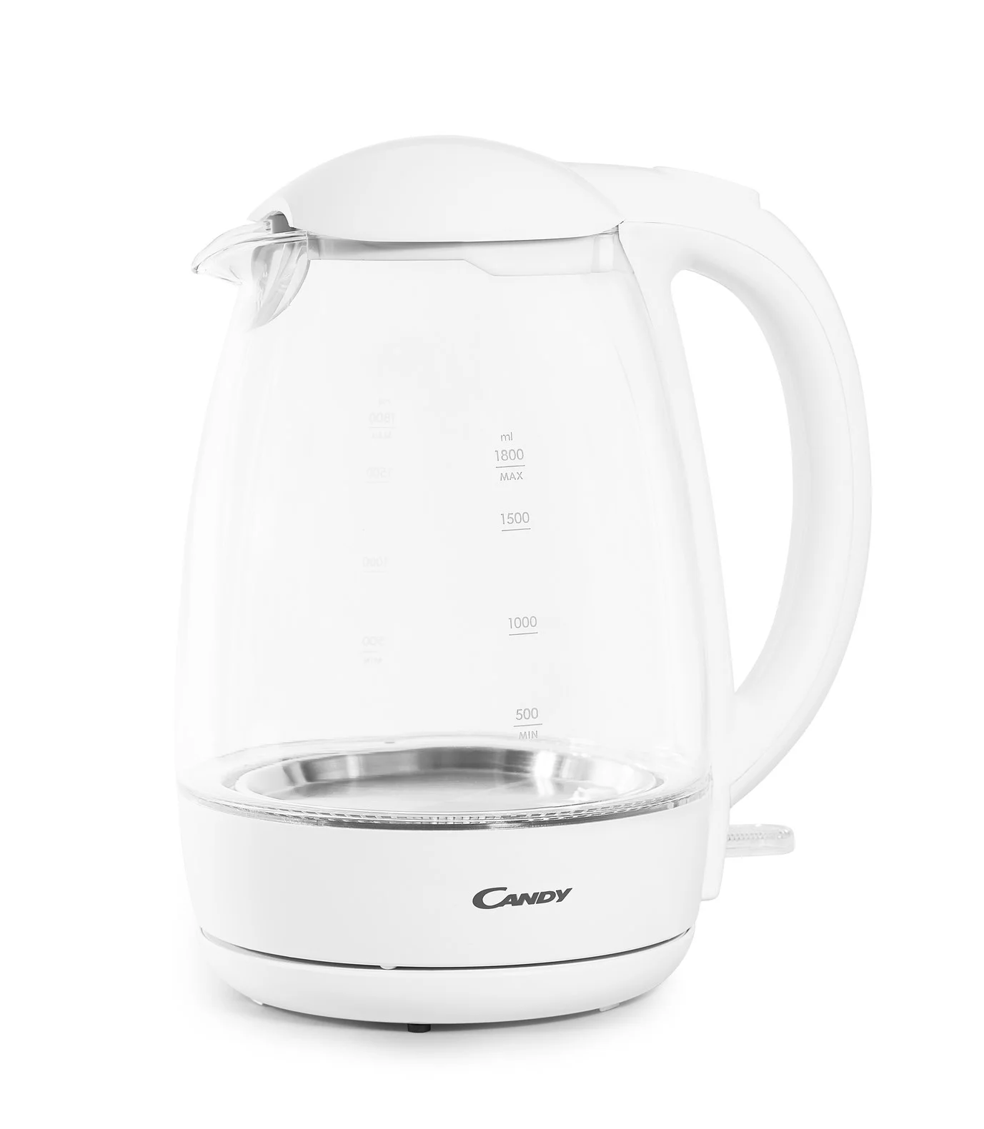 Чайник электрический Candy CK-300 1.8л. 2200Вт белый корпус: Металл/стекло/пластик