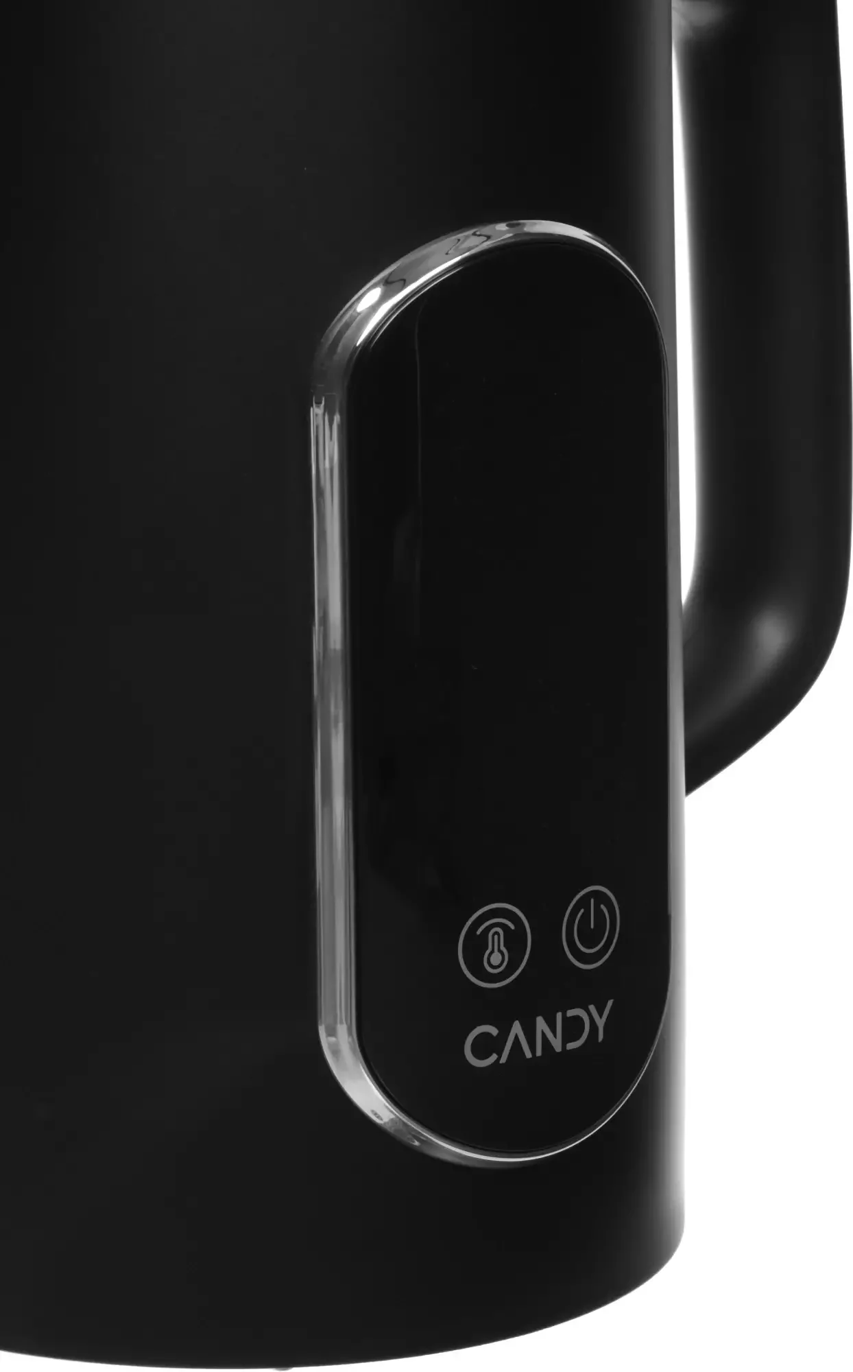Чайник электрический Candy CK-400 1.7л. 2200Вт черный корпус: нерж.сталь/пластик (FM04WKM00RU)