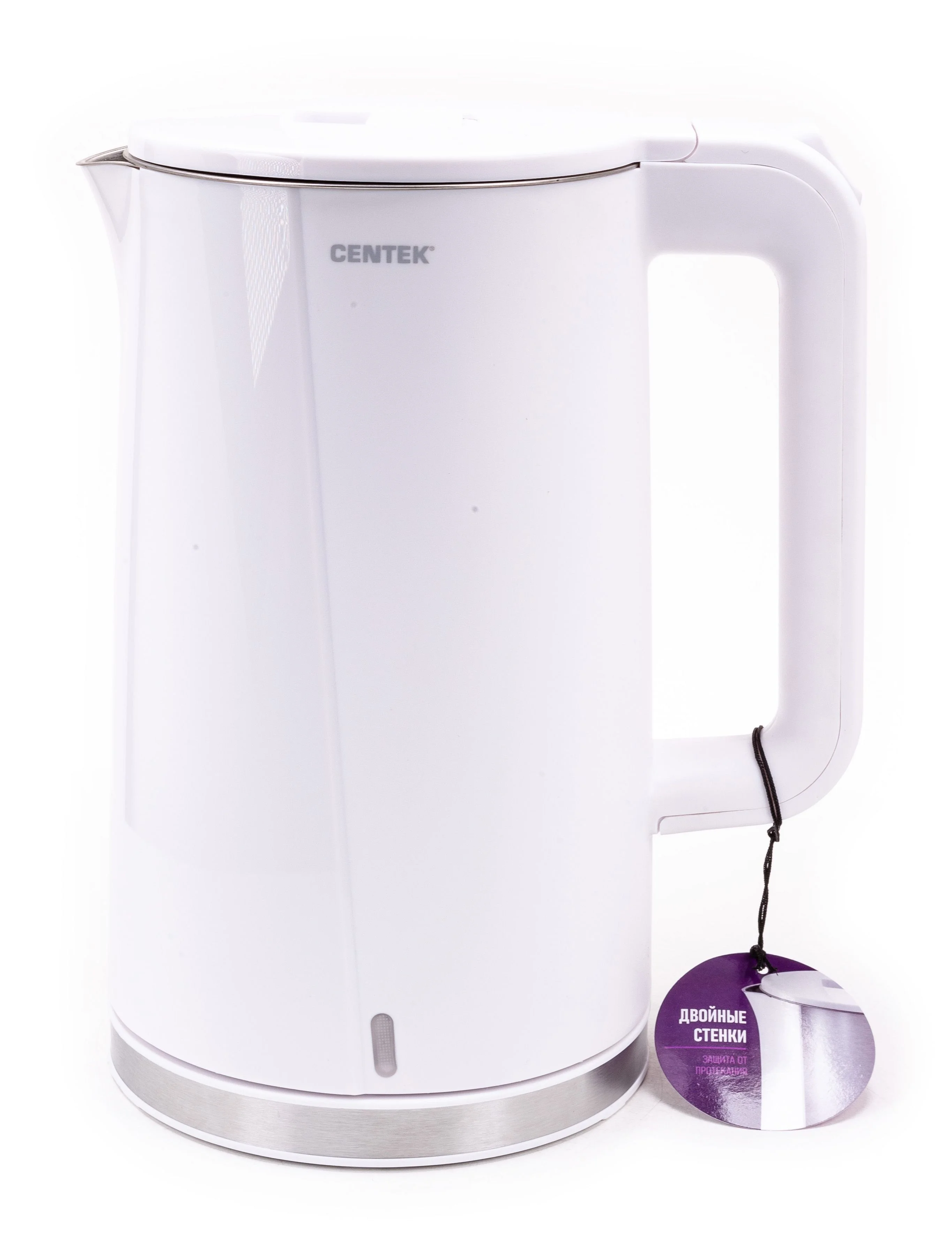 Чайник электрический Centek CT-0005 2200 Вт, 1.7 л, белый