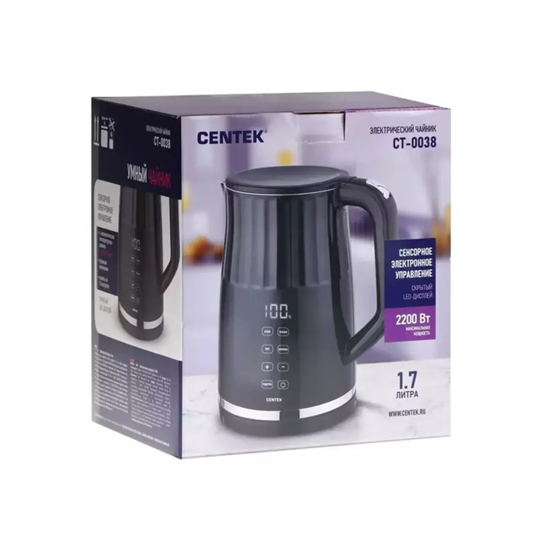 Чайник электрический Centek CT-0038 черный