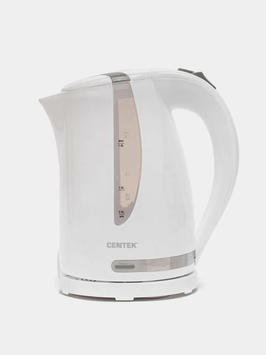 Чайник электрический Centek CT-0040 белый 1.8л, 2200 Вт, открывание кнопкой, внутренняя подсветка