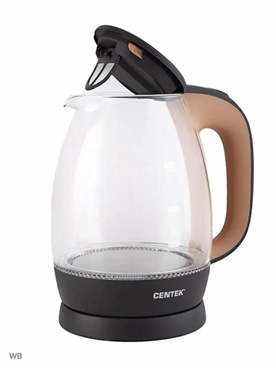 Чайник электрический Centek CT-0056 кофейно-бежевый, 1.7 л, 2200 Вт, (в уп. 6 шт)