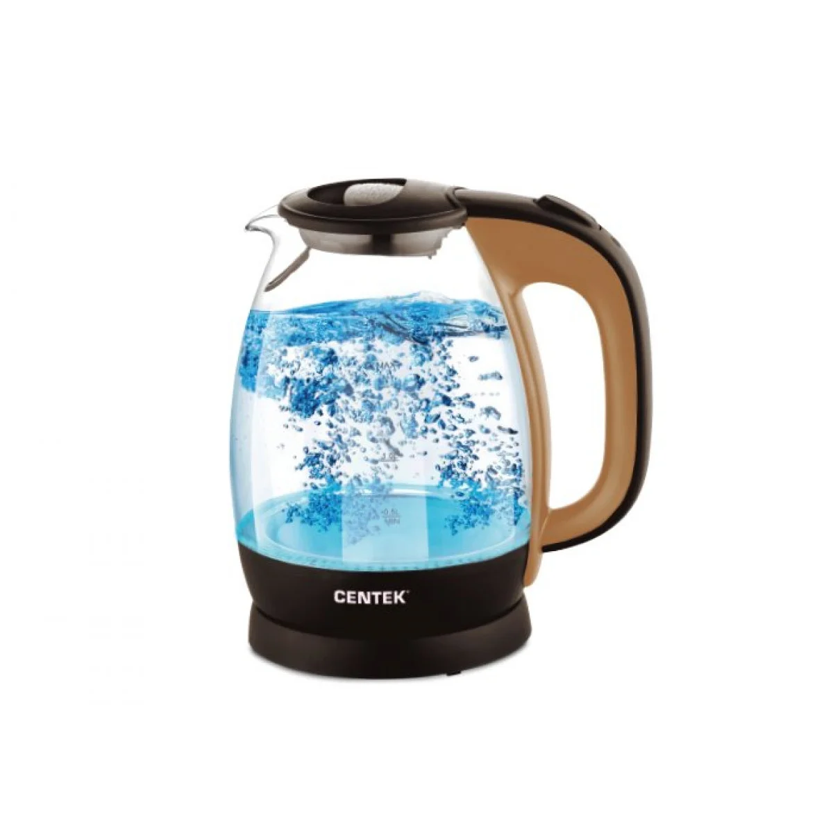 Чайник электрический Centek CT-0056 кофейно-бежевый, 1.7 л, 2200 Вт, (в уп. 6 шт)