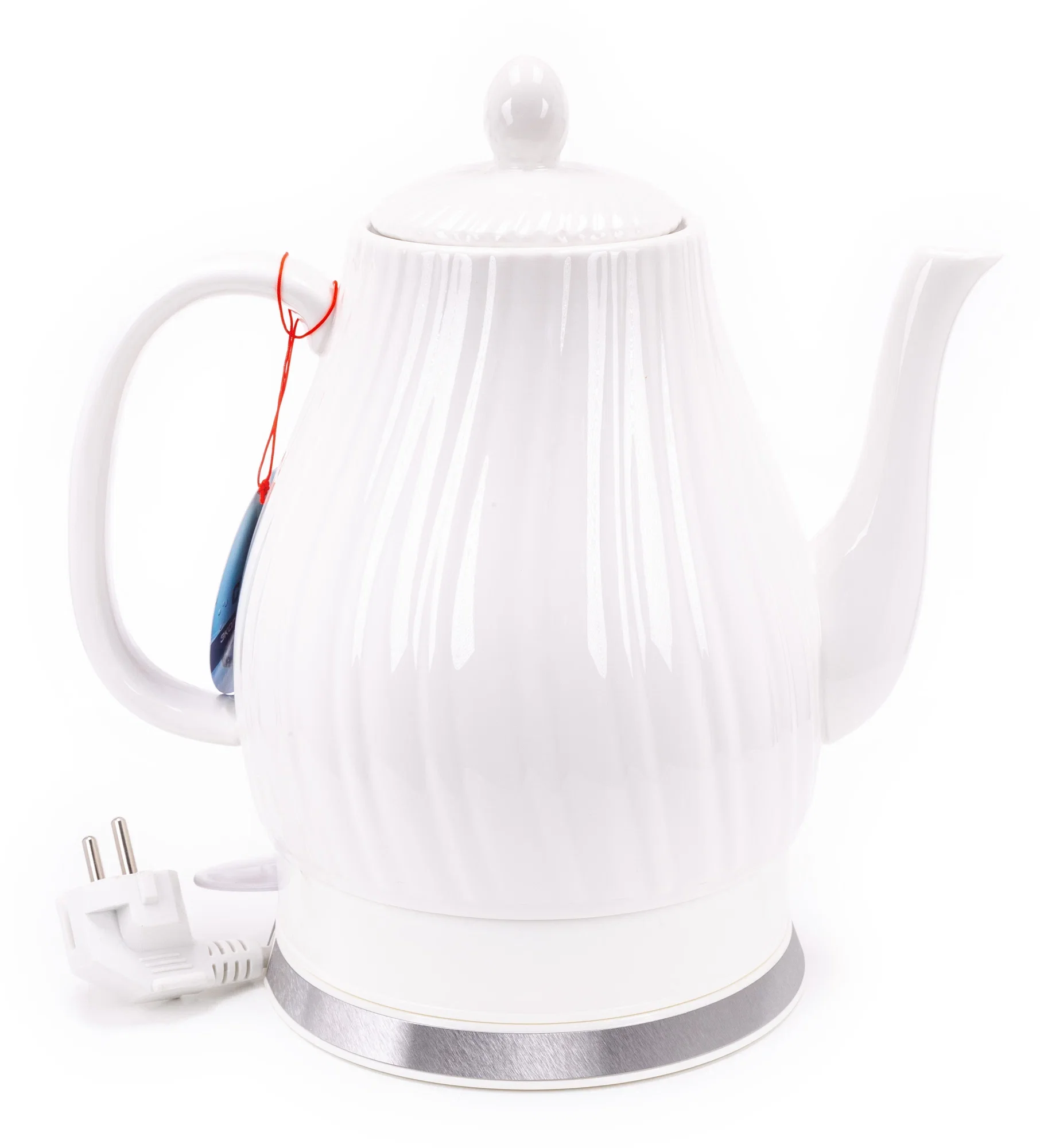Чайник электрический Centek CT-0064 2.0л, 2150W, супербелая керамика, рельефный корпус