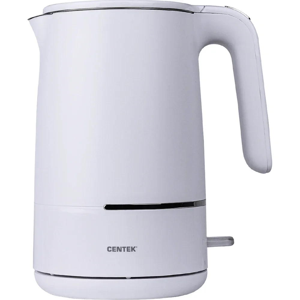 Чайник электрический Centek CT-1012 (белый) 1.5л, 2200 Вт, двойные стенки, бесшовная колба, эффект термоса