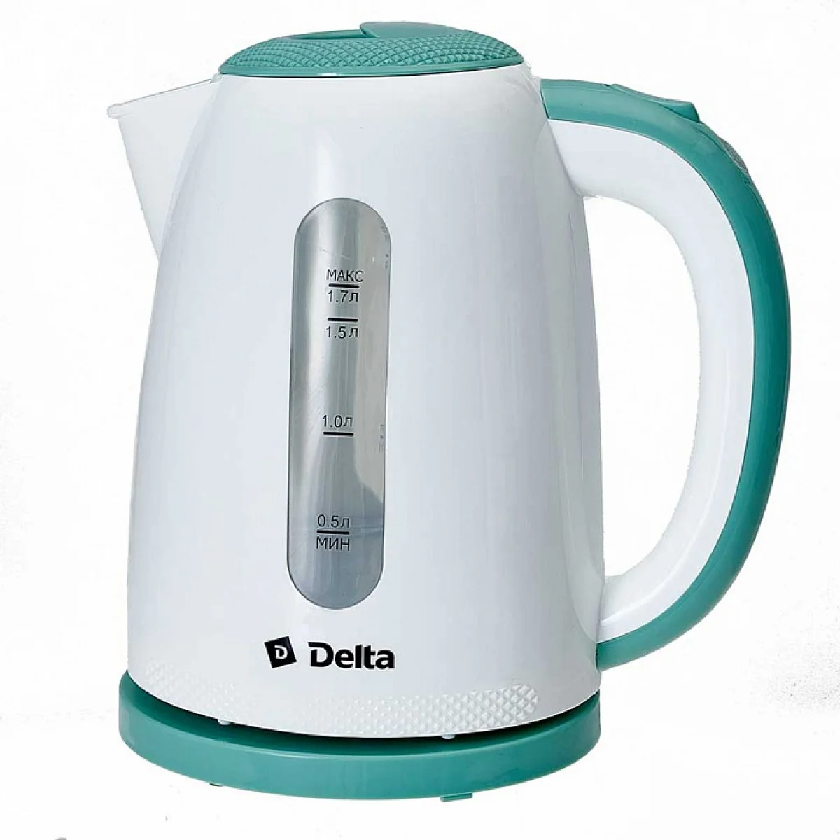Чайник электрический DELTA DL-1106 белый с мятным